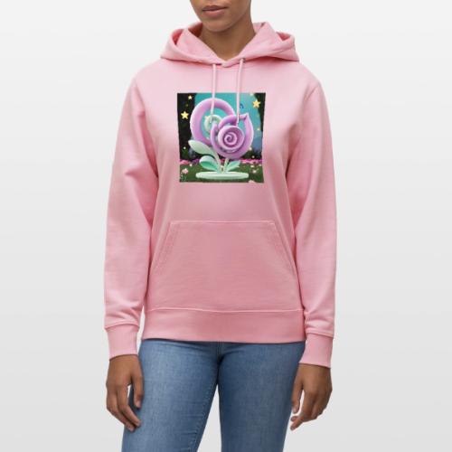 Lila Bloom | Double Floral Eco-Inspired Art - Heavyweight Unisex Hoodie CRUISER by Stanley/Stella