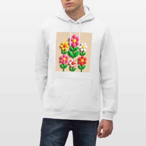 3D Flowers and Butterflies in Amber, Floral Design - Heavyweight Unisex Hoodie CRUISER by Stanley/Stella