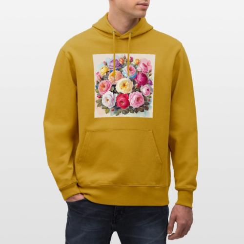 beautiful flowers floral design, wellness, nature - Heavyweight Unisex Hoodie CRUISER by Stanley/Stella