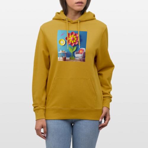Flower design and harmony of environmental well-be - Heavyweight Unisex Hoodie CRUISER by Stanley/Stella