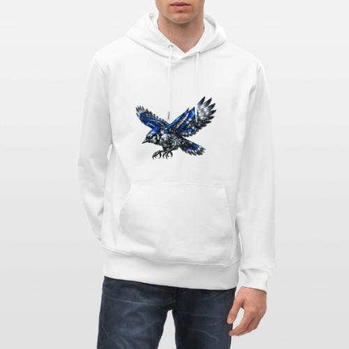 Silver Blue Jay Dive - Heavyweight Unisex Hoodie CRUISER by Stanley/Stella