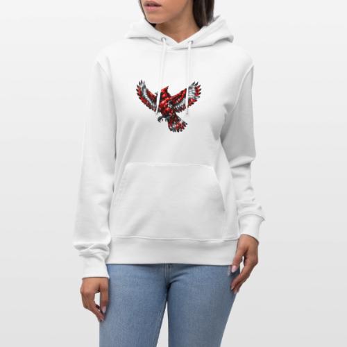 Silver Cardinal in Flight - Heavyweight Unisex Hoodie CRUISER by Stanley/Stella