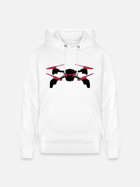 Drone - Heavyweight Unisex Hoodie CRUISER by Stanley/Stella - white