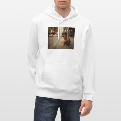 Funny Dachshund Iced Coffee Lover Tee - Heavyweight Unisex Hoodie CRUISER by Stanley/Stella
