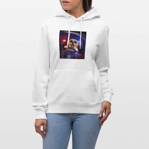 Funny Police Golden Retriever Meme Tee - Heavyweight Unisex Hoodie CRUISER by Stanley/Stella