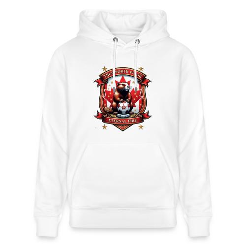Canada Beaver Crest T-Shirt, Pride Badge Gift - Heavyweight Unisex Hoodie CRUISER by Stanley/Stella