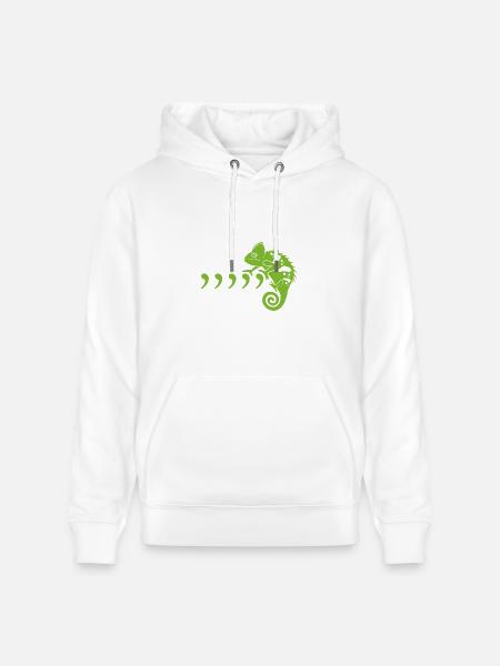 Comma Chameleon - Heavyweight Unisex Hoodie CRUISER by Stanley/Stella - white