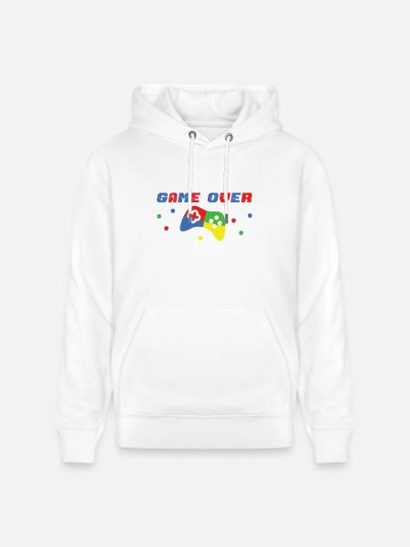 GAME_OVER - Heavyweight Unisex Hoodie CRUISER by Stanley/Stella - white