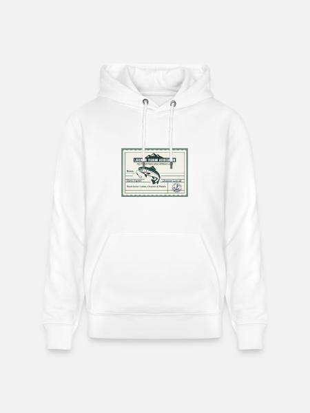 Fishing License PR - Heavyweight Unisex Hoodie CRUISER by Stanley/Stella - white