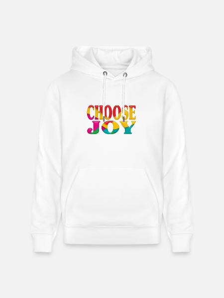Choose joy - Heavyweight Unisex Hoodie CRUISER by Stanley/Stella - white