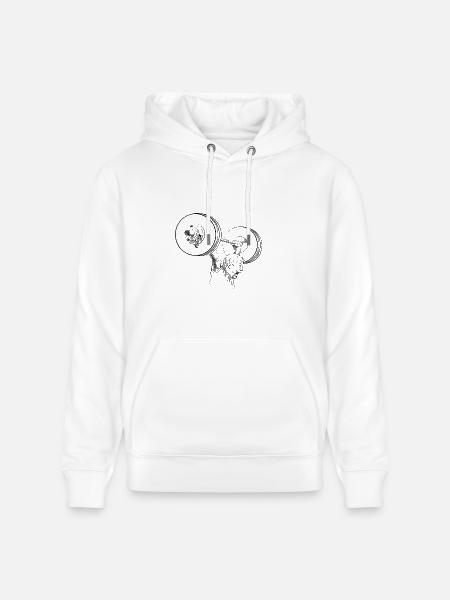 Weightlifting - Heavyweight Unisex Hoodie CRUISER by Stanley/Stella - white