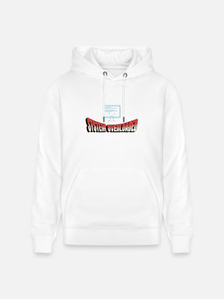 System Overloaded Graphic - Heavyweight Unisex Hoodie CRUISER by Stanley/Stella - white