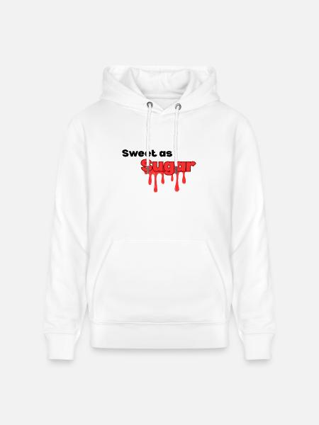 Sweet_as_sugar typography design - Heavyweight Unisex Hoodie CRUISER by Stanley/Stella - white