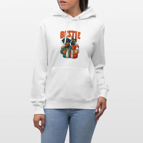 Hip Hop Dog Besties Shirt for Friends & Pet Lovers - Heavyweight Unisex Hoodie CRUISER by Stanley/Stella