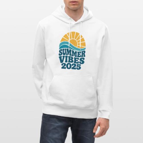Summer Vibes 2025 Retro Sunset T-Shirt | Fun Beach - Heavyweight Unisex Hoodie CRUISER by Stanley/Stella