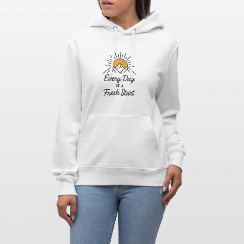 Inspirational Mountain Sunrise Motif - Heavyweight Unisex Hoodie CRUISER by Stanley/Stella