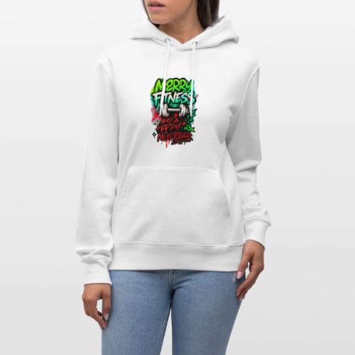 Merry Fitness Christmas Gym Humor - Heavyweight Unisex Hoodie CRUISER by Stanley/Stella