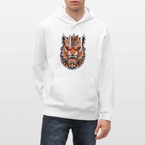 Tribal Demon Wolf Mask - Heavyweight Unisex Hoodie CRUISER by Stanley/Stella