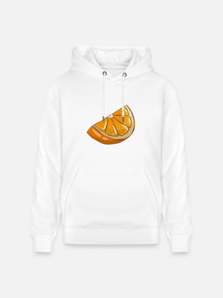 Orange slice - Heavyweight Unisex Hoodie CRUISER by Stanley/Stella - white