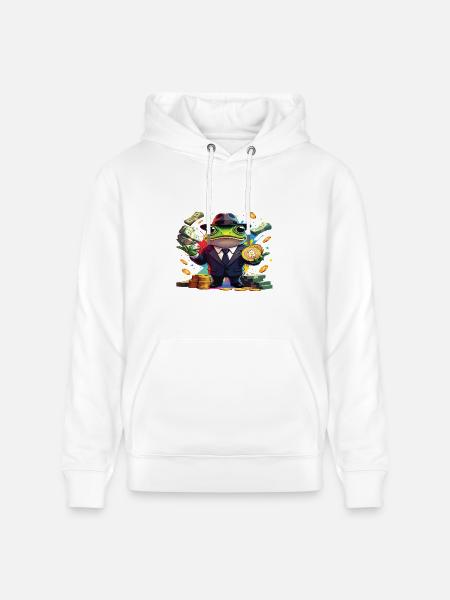 Crypto Frog Tycoon - Heavyweight Unisex Hoodie CRUISER by Stanley/Stella - white