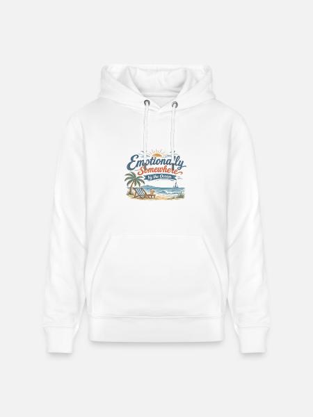 Emotional Oceanic Escape - Heavyweight Unisex Hoodie CRUISER by Stanley/Stella - white