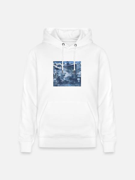 Smoked Out - Heavyweight Unisex Hoodie CRUISER by Stanley/Stella - white
