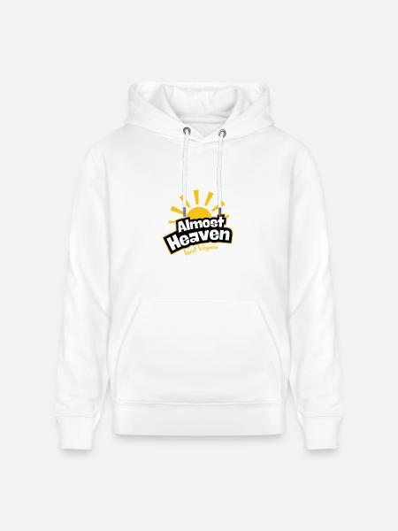 West Virginia Sunburst Emblem - Heavyweight Unisex Hoodie CRUISER by Stanley/Stella - white