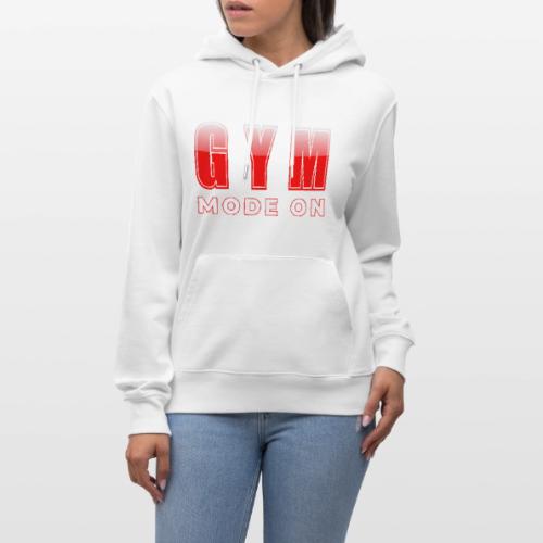 Gym Mode On Fitness Typography Design - Heavyweight Unisex Hoodie CRUISER by Stanley/Stella