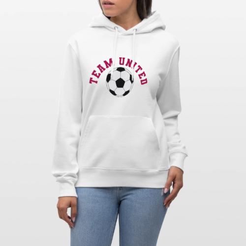 Team United Soccer Ball Sports Design - Heavyweight Unisex Hoodie CRUISER by Stanley/Stella