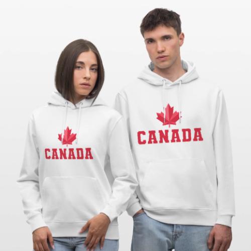 Canada with a maple leaf - Heavyweight Unisex Hoodie CRUISER by Stanley/Stella