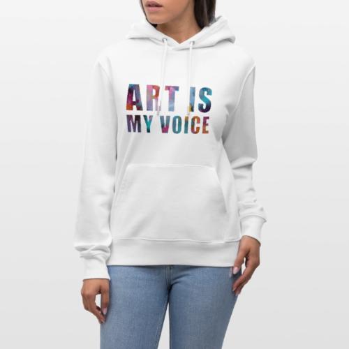 Art Is My Voice - Heavyweight Unisex Hoodie CRUISER by Stanley/Stella