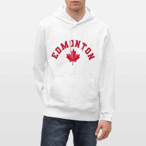 Edmonton with maple leaf - Heavyweight Unisex Hoodie CRUISER by Stanley/Stella