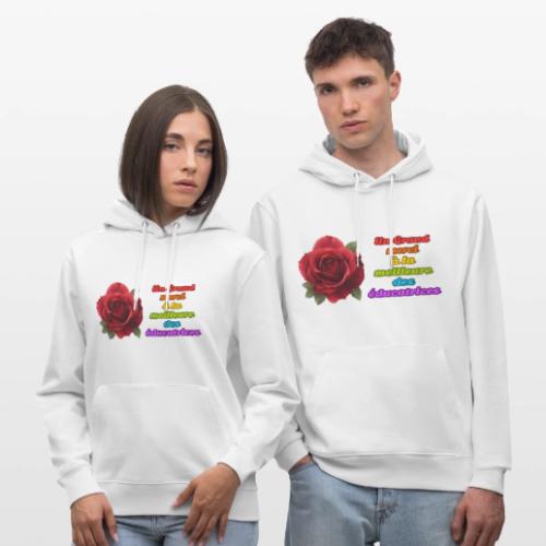 Thank You Educator: Pink and Rainbow Message - Heavyweight Unisex Hoodie CRUISER by Stanley/Stella