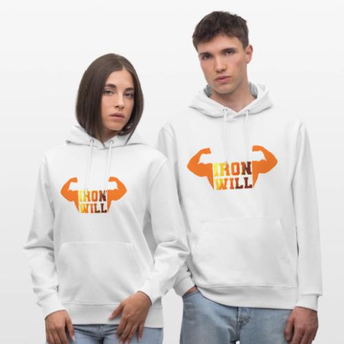 Bodybuilding: Iron Will Power - Heavyweight Unisex Hoodie CRUISER by Stanley/Stella