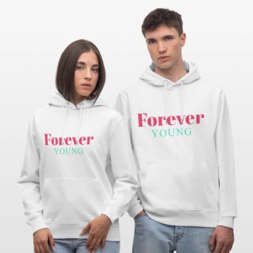 Forever Young Typography Design - Heavyweight Unisex Hoodie CRUISER by Stanley/Stella