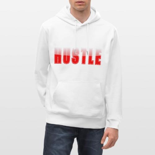 HUSTLE Bold Red Motivational Typography Design - Heavyweight Unisex Hoodie CRUISER by Stanley/Stella