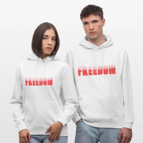 Freedom Typography Design - Heavyweight Unisex Hoodie CRUISER by Stanley/Stella