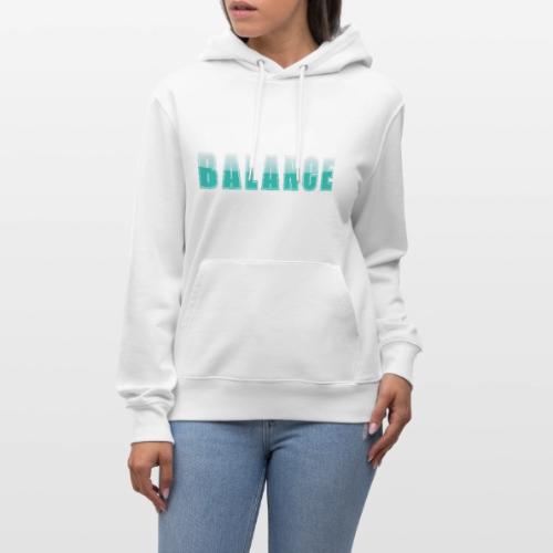 BALANCE Calm Teal Minimal Word Art Design - Heavyweight Unisex Hoodie CRUISER by Stanley/Stella
