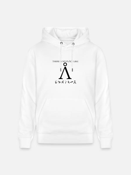 Stargate SG1 - There Is No Place Like Earth - Heavyweight Unisex Hoodie CRUISER by Stanley/Stella - white