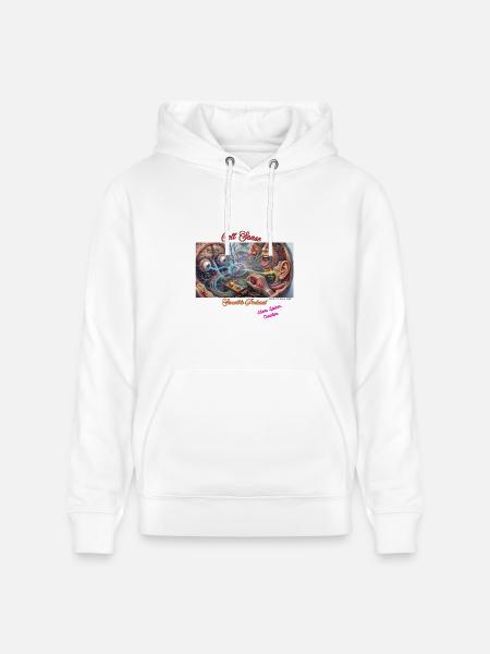 Cell- Sense - Heavyweight Unisex Hoodie CRUISER by Stanley/Stella - white