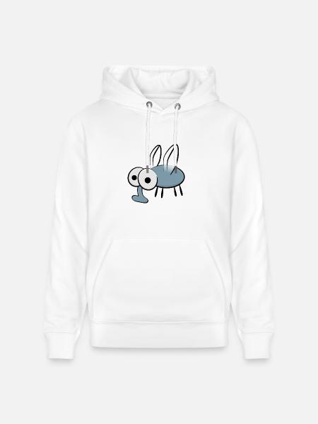Cartoon mosquito - Heavyweight Unisex Hoodie CRUISER by Stanley/Stella - white