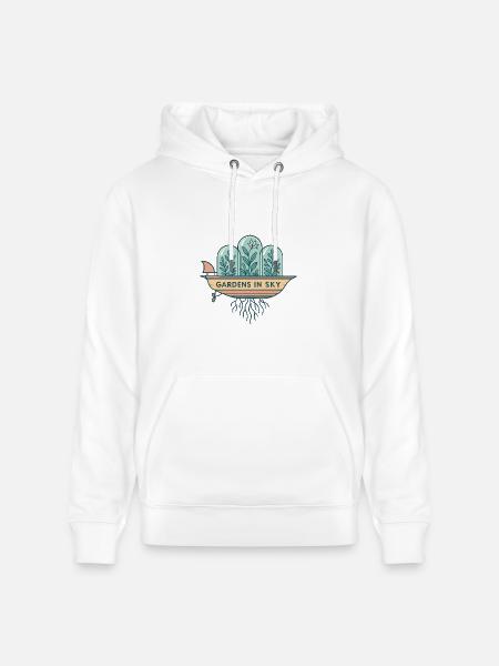 Gardens in Sky Terrarium Boat - Heavyweight Unisex Hoodie CRUISER by Stanley/Stella - white