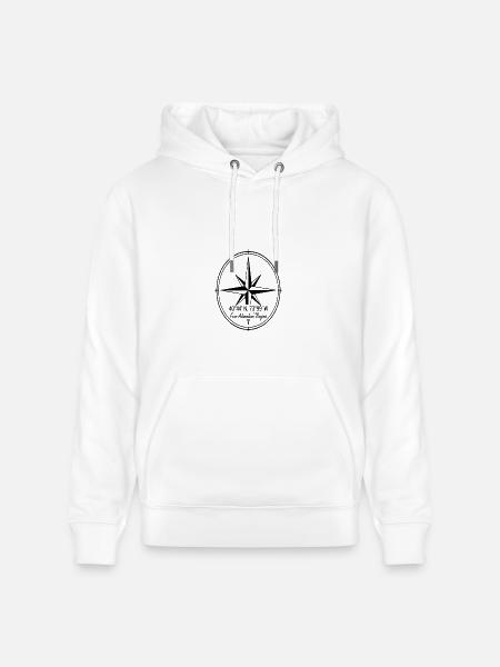 Compass Rose Adventure - Heavyweight Unisex Hoodie CRUISER by Stanley/Stella - white