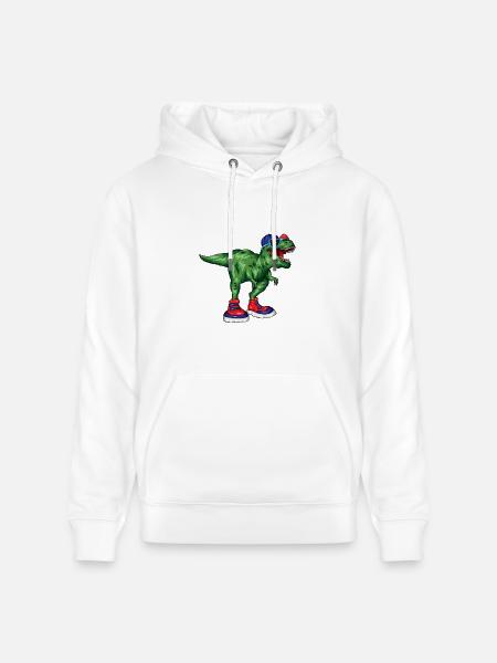 Dino Sneaker Rex - Heavyweight Unisex Hoodie CRUISER by Stanley/Stella - white