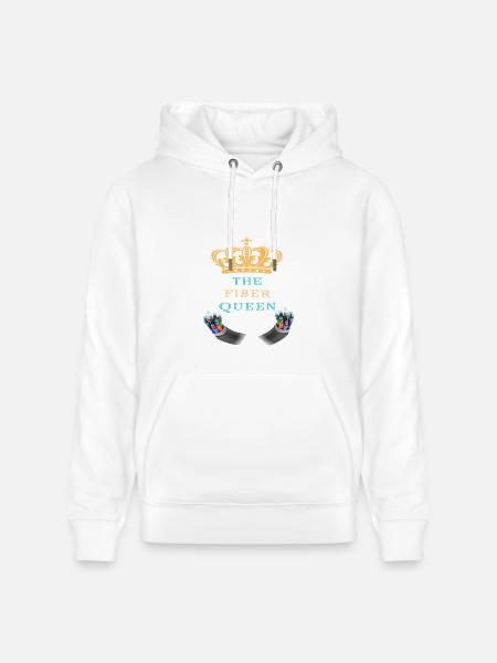 The_Fiber_Queen_-sized - Heavyweight Unisex Hoodie CRUISER by Stanley/Stella - white