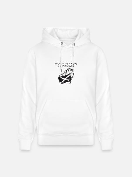 Burn the Confederate Flag - Heavyweight Unisex Hoodie CRUISER by Stanley/Stella - white