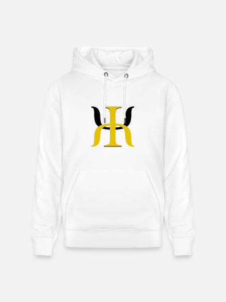 Golden Lambda Glyph - Heavyweight Unisex Hoodie CRUISER by Stanley/Stella - white