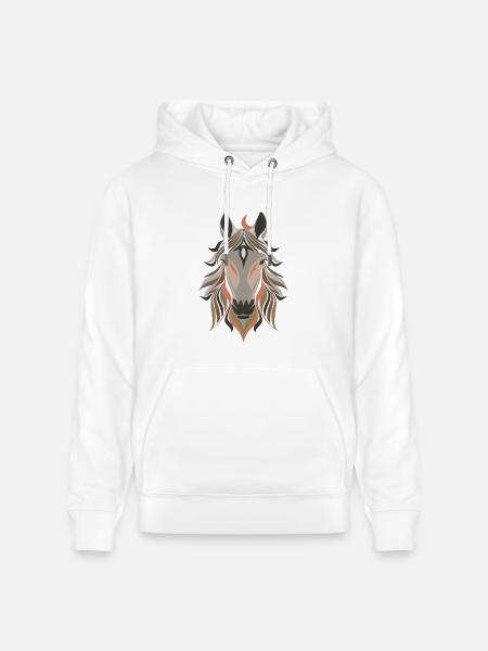 Horse Design - Heavyweight Unisex Hoodie CRUISER by Stanley/Stella - white