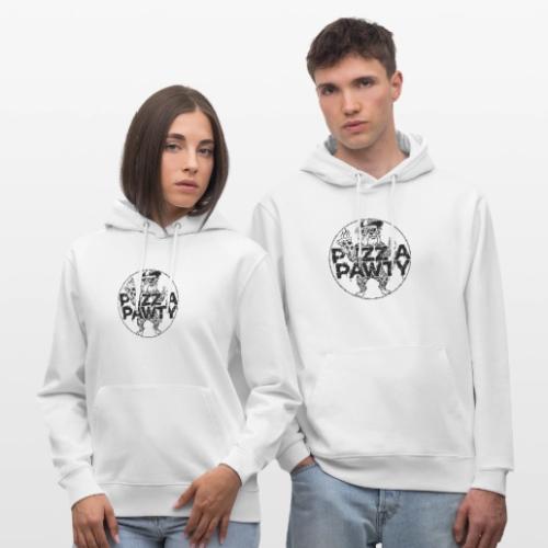 Pizza Pawty Bulldog T-Shirt | Funny Dog Pizza Tee - Heavyweight Unisex Hoodie CRUISER by Stanley/Stella