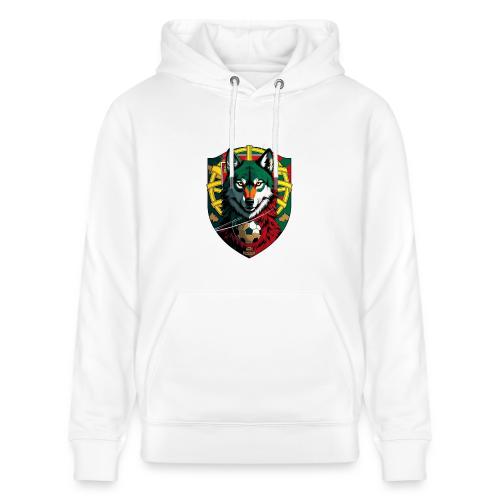 Portugal Iberian Wolf Soccer T Shirt,Football Gift - Heavyweight Unisex Hoodie CRUISER by Stanley/Stella